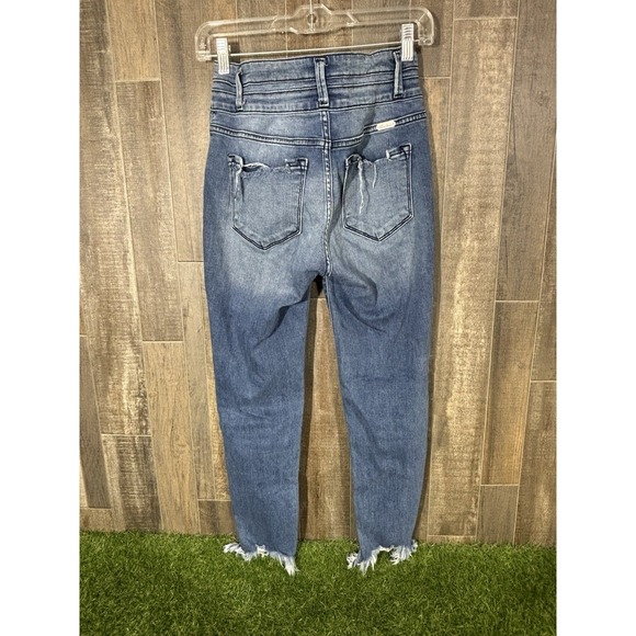 KanCan Los Angeles Women's Jeans Size 7/27 Distressed Skinny Ankle Denim - Picture 2 of 5